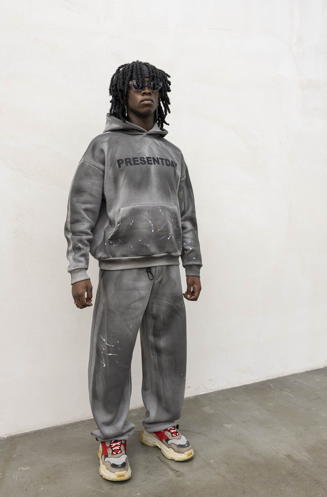 Tracksuite wash grigio ferro present day