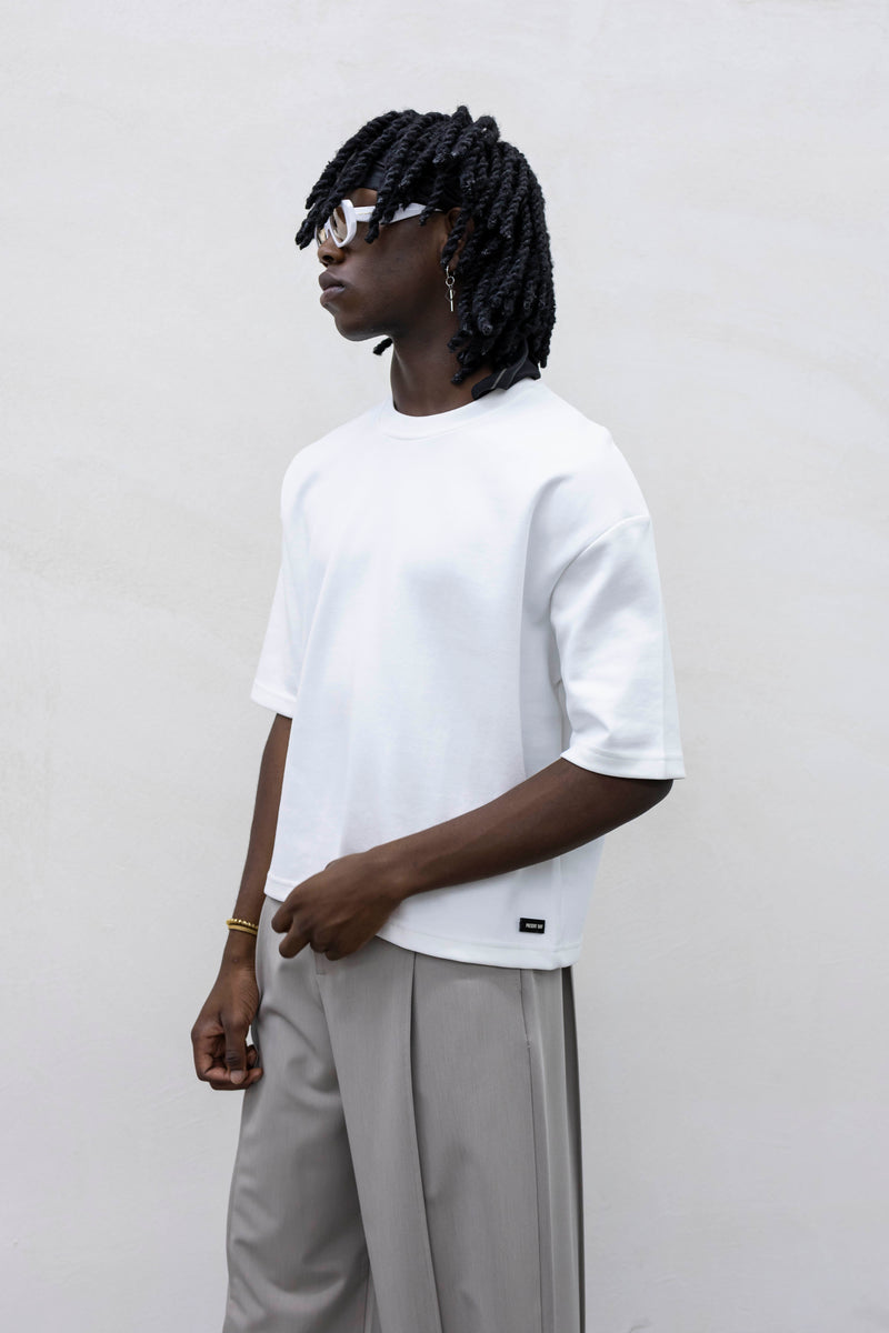 T-shirt crop perfect white present day