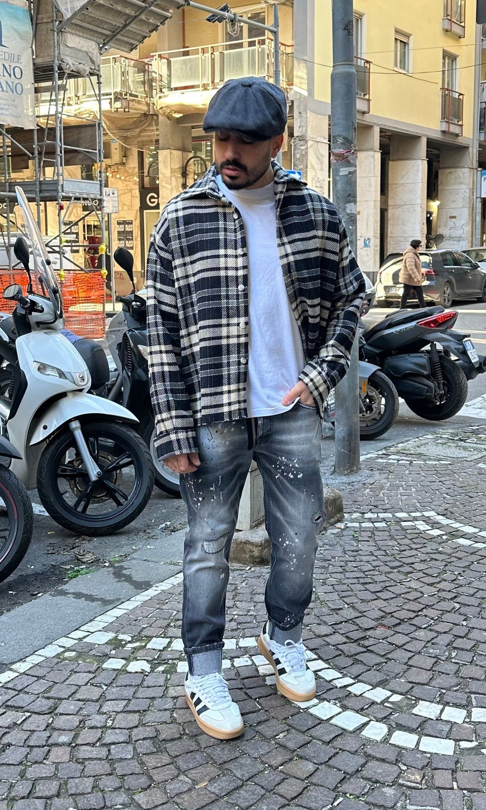 Denim carrot fit D.zip grey passion