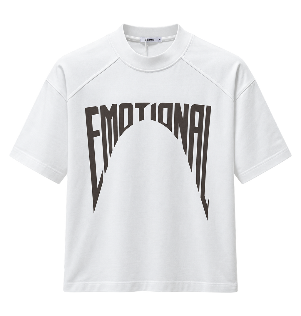 T-shirt emotional white