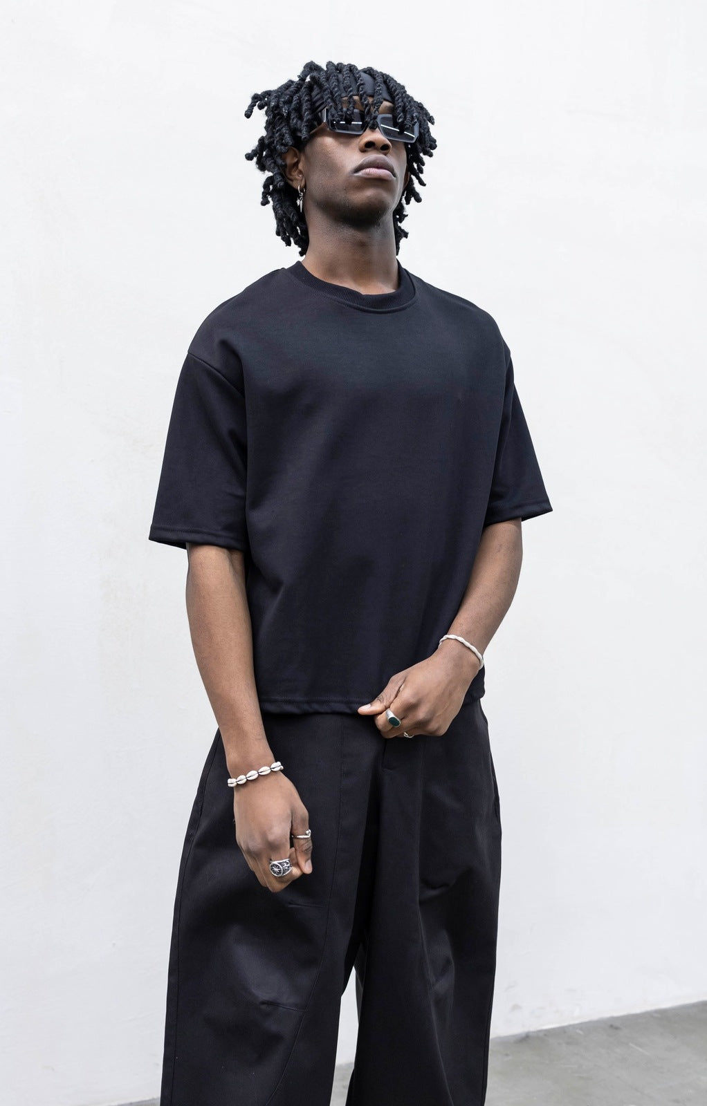 T shirt crop perfect black present day