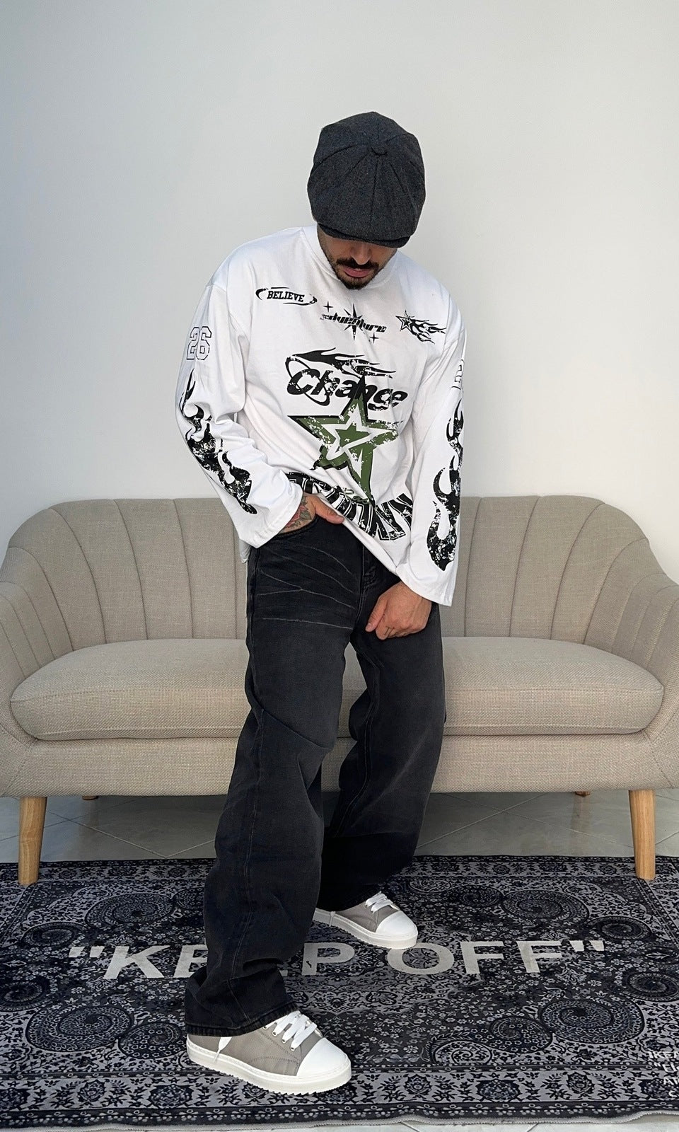 Denim baggy Tiger black