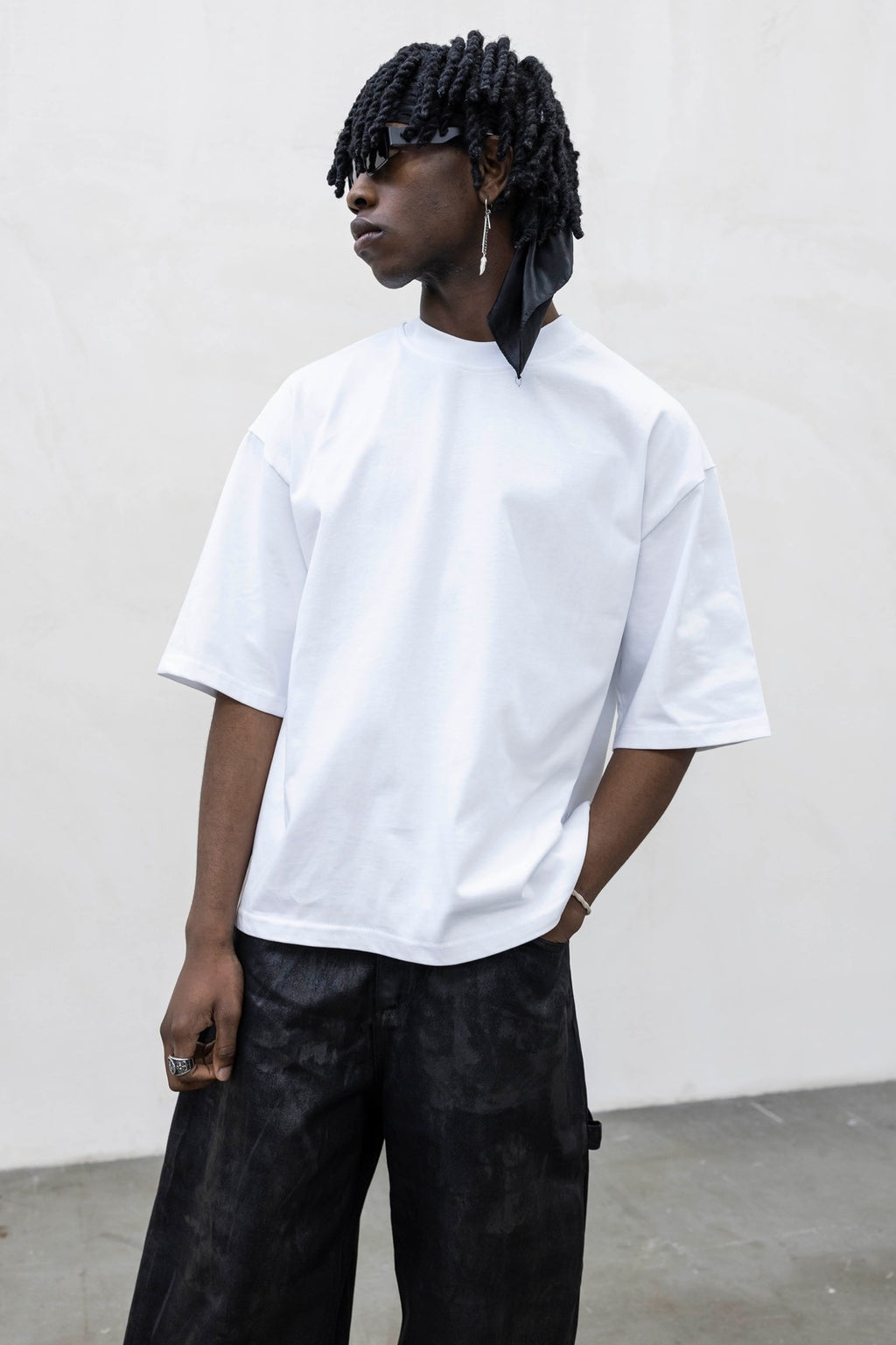 T shirt boxy white Present day