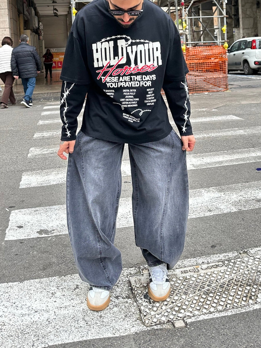 Denim baloon insert grey