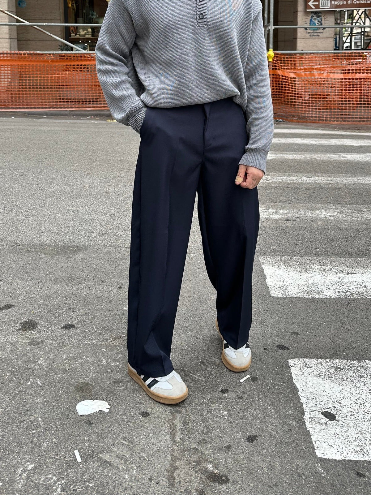 Pantaloni ampi blue