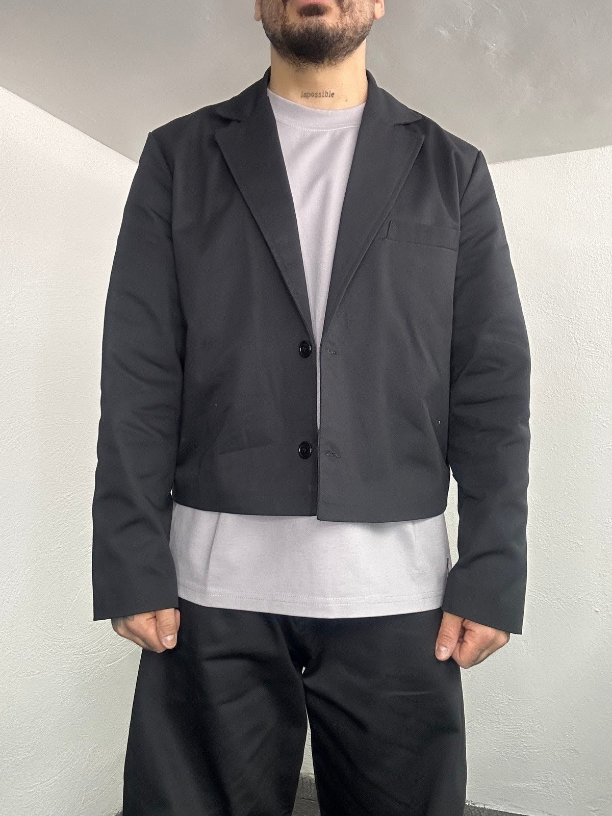 Giacca crop present day