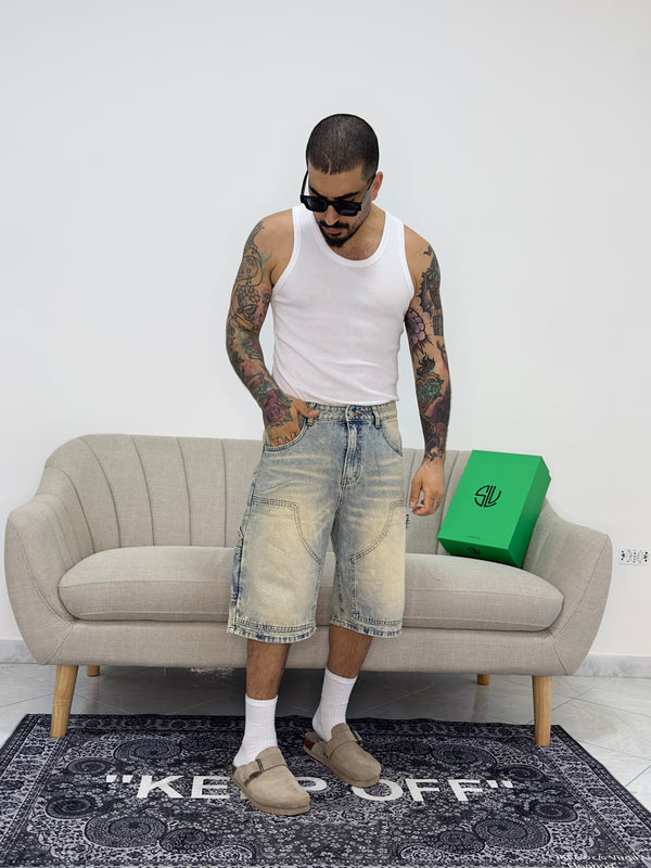 Jorts carpenter sabbiato