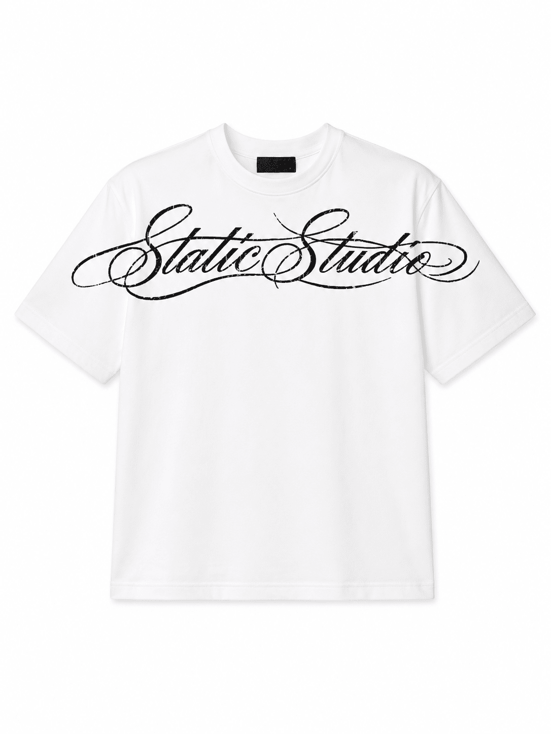 T-shirt Static studios white