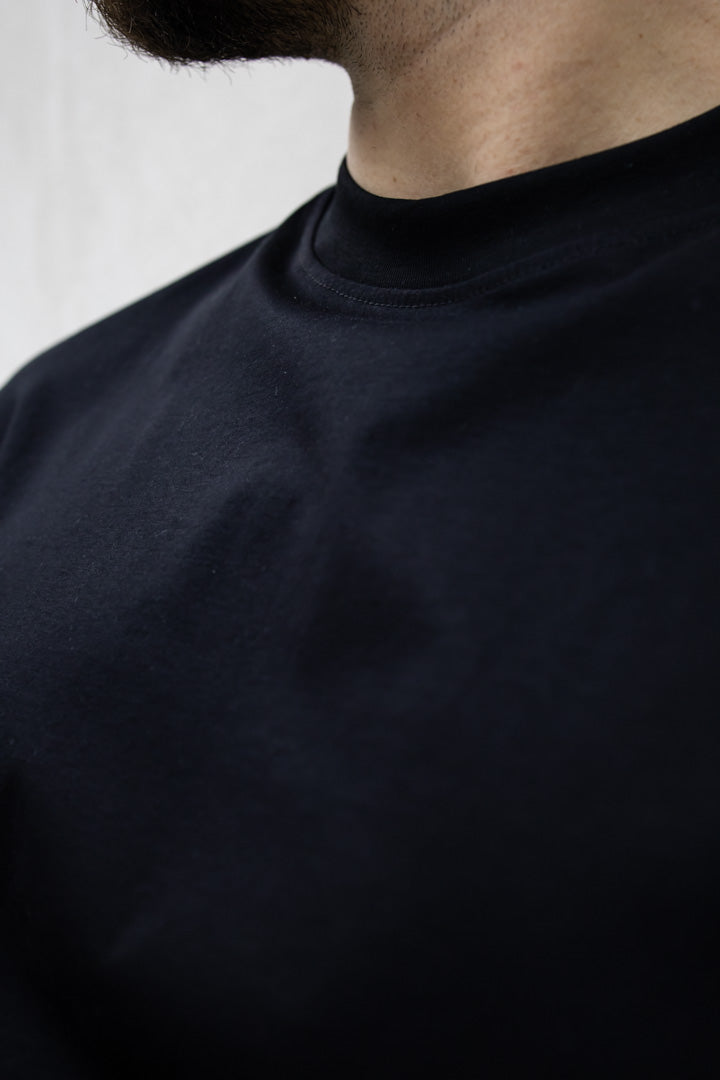 T shirt filo di scozia Tokyo black