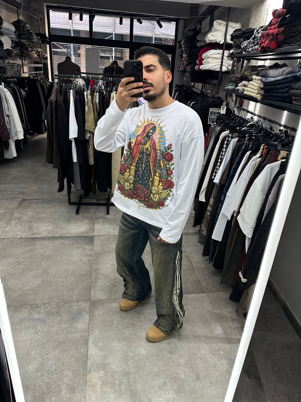 Long sleeve Guadalupe white