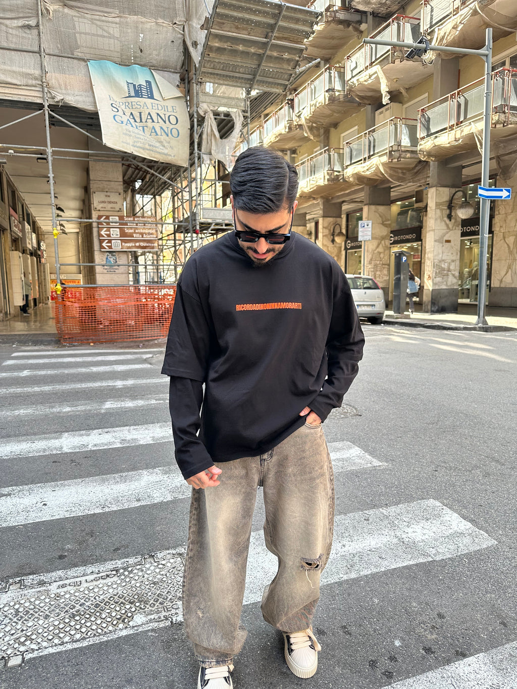 T shirt long sleeve slv x disloove black