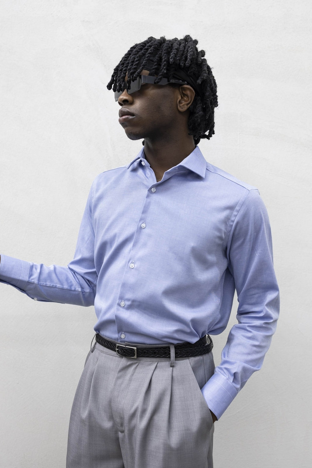 Camicia sart oxford azul tokyo