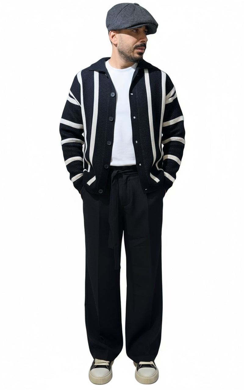 Pantaloni palazzo Osaka black