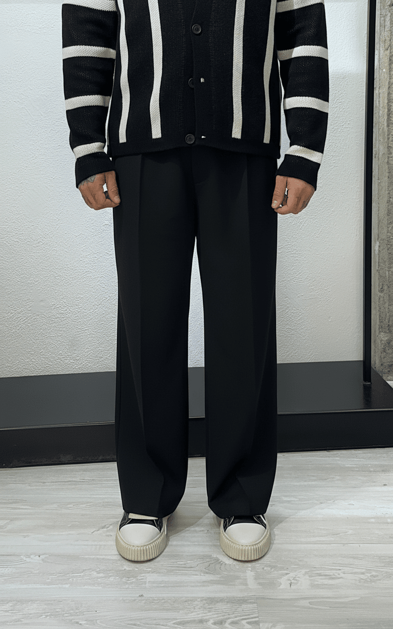 Pantaloni palazzo Osaka black