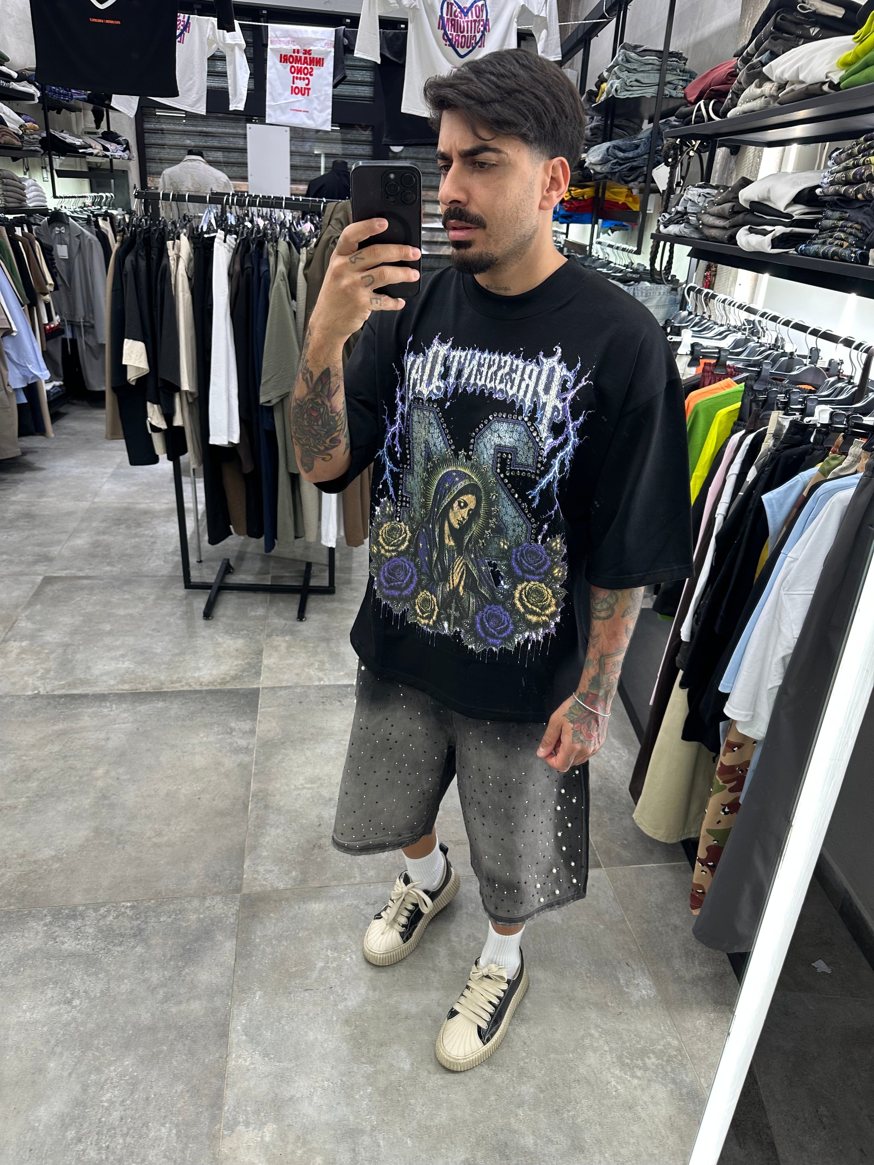T-shirt santa madre Diamond black Present day