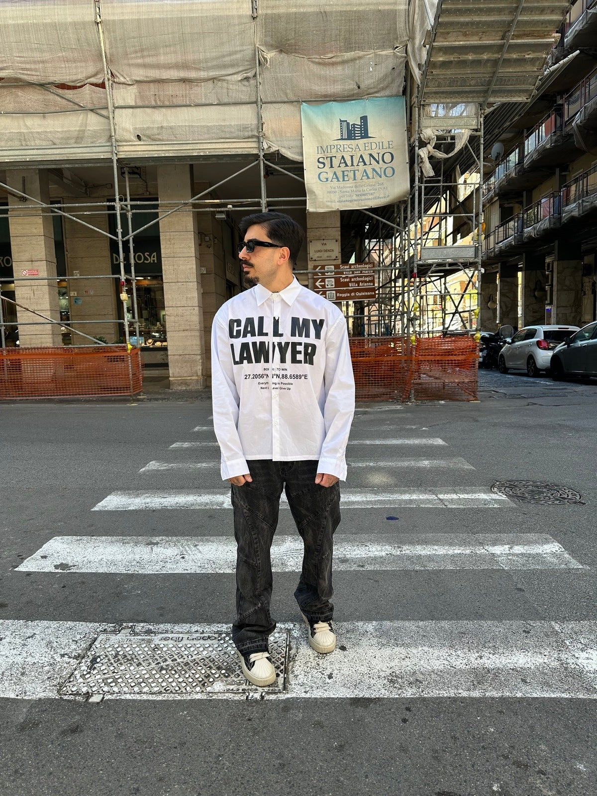 Camicia call my white