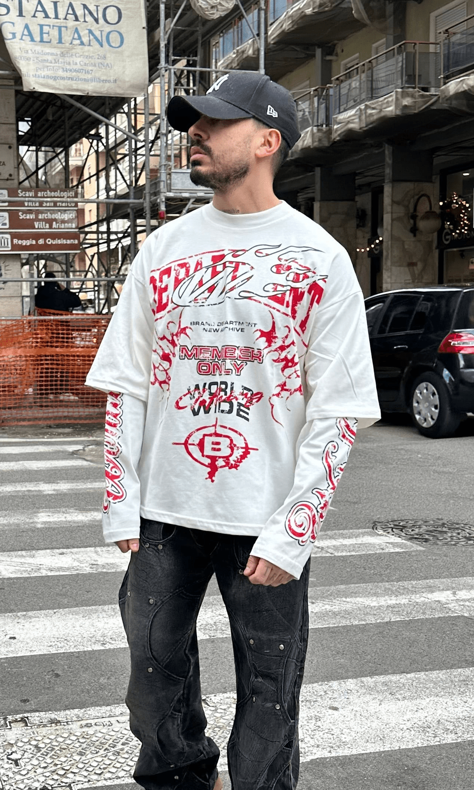 Long sleeve department white