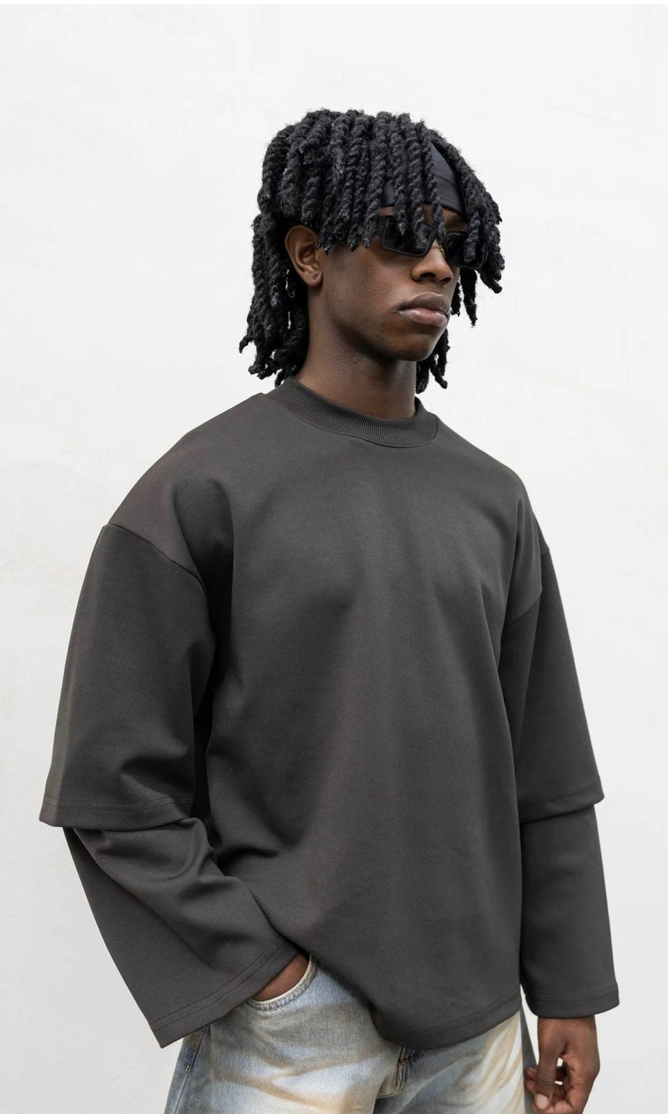 Long sleeve double perfect present day brown