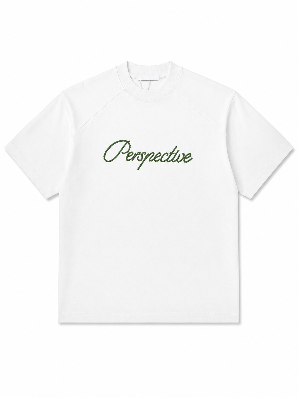 T-shirt perspective ricamo white