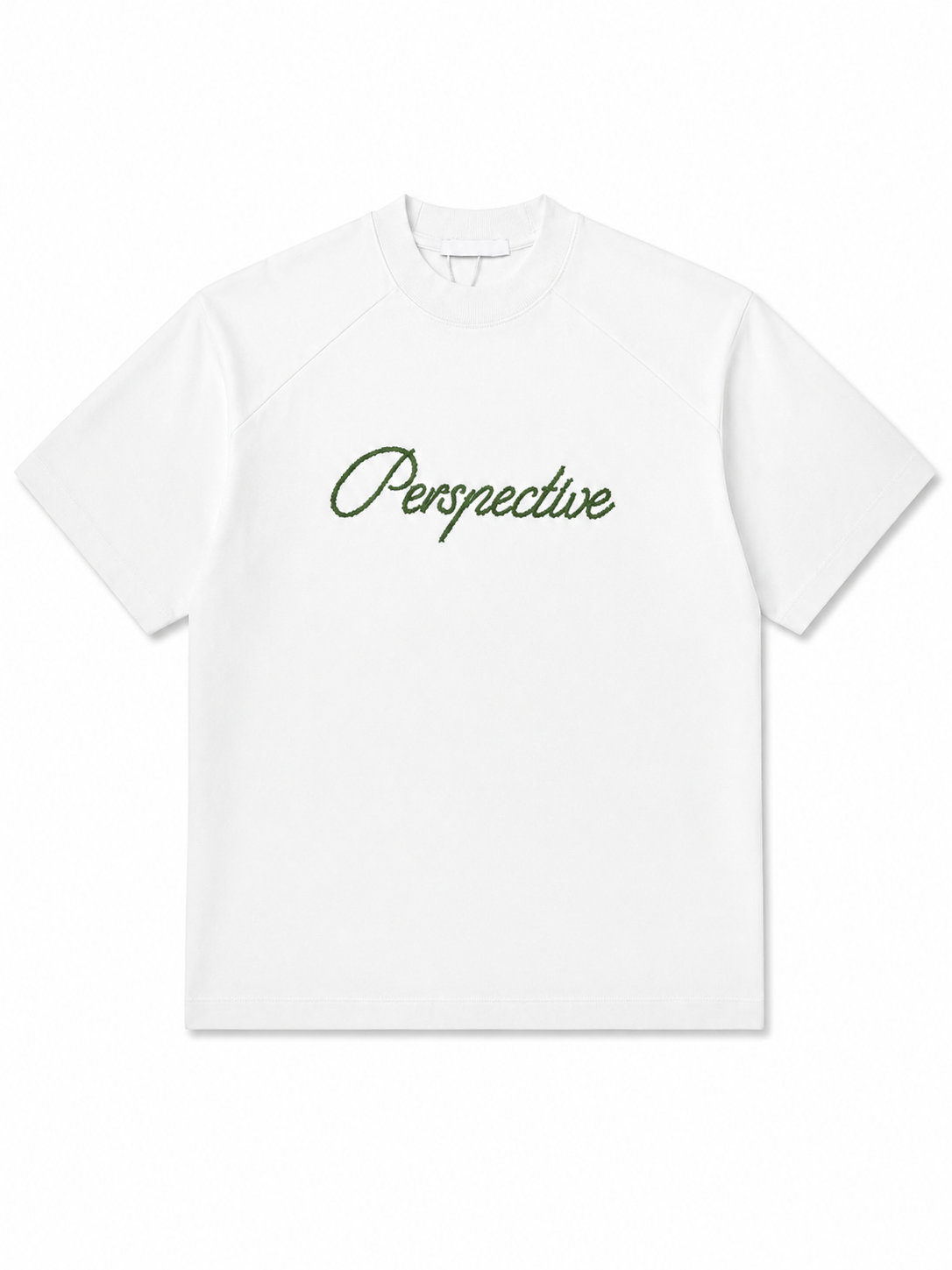 T-shirt perspective ricamo white