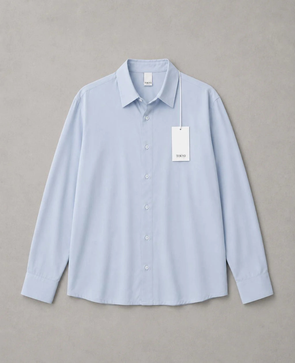 Camicia simil seta azul Tokyo