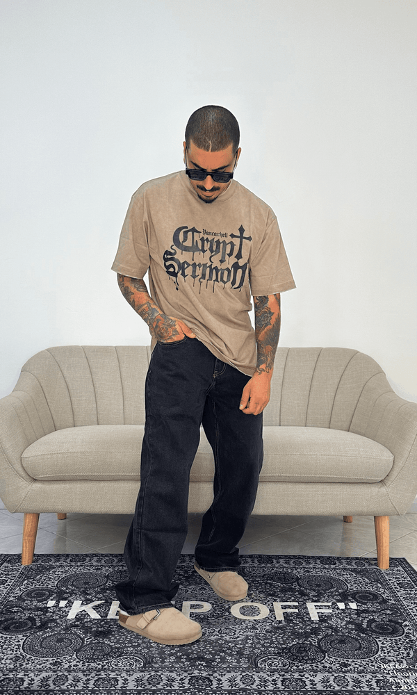 Denim baggy wash black