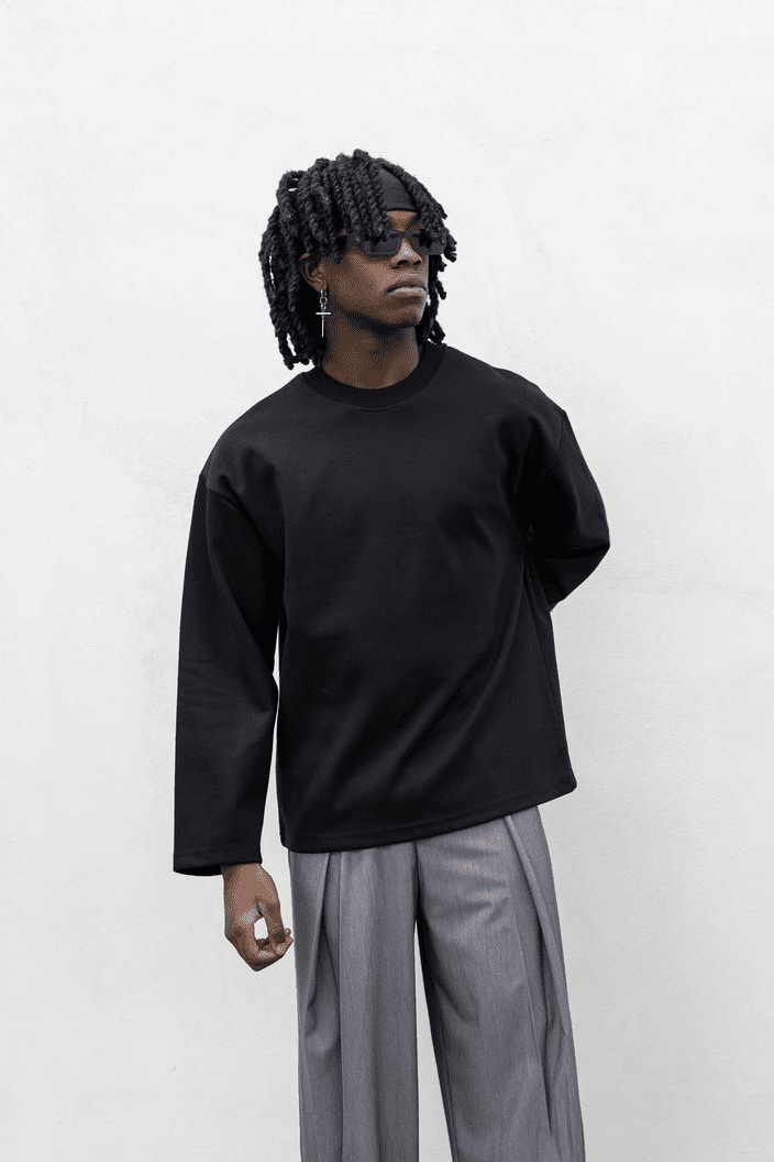 Long sleeve perfect black present day