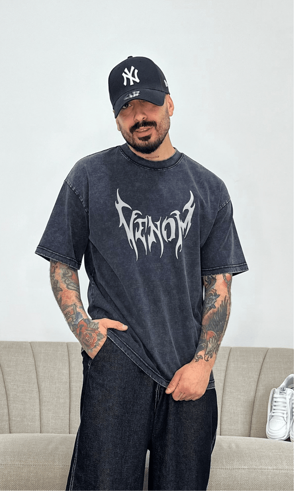 T-shirt venom grey wash
