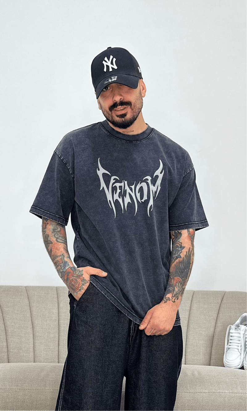T-shirt venom grey wash