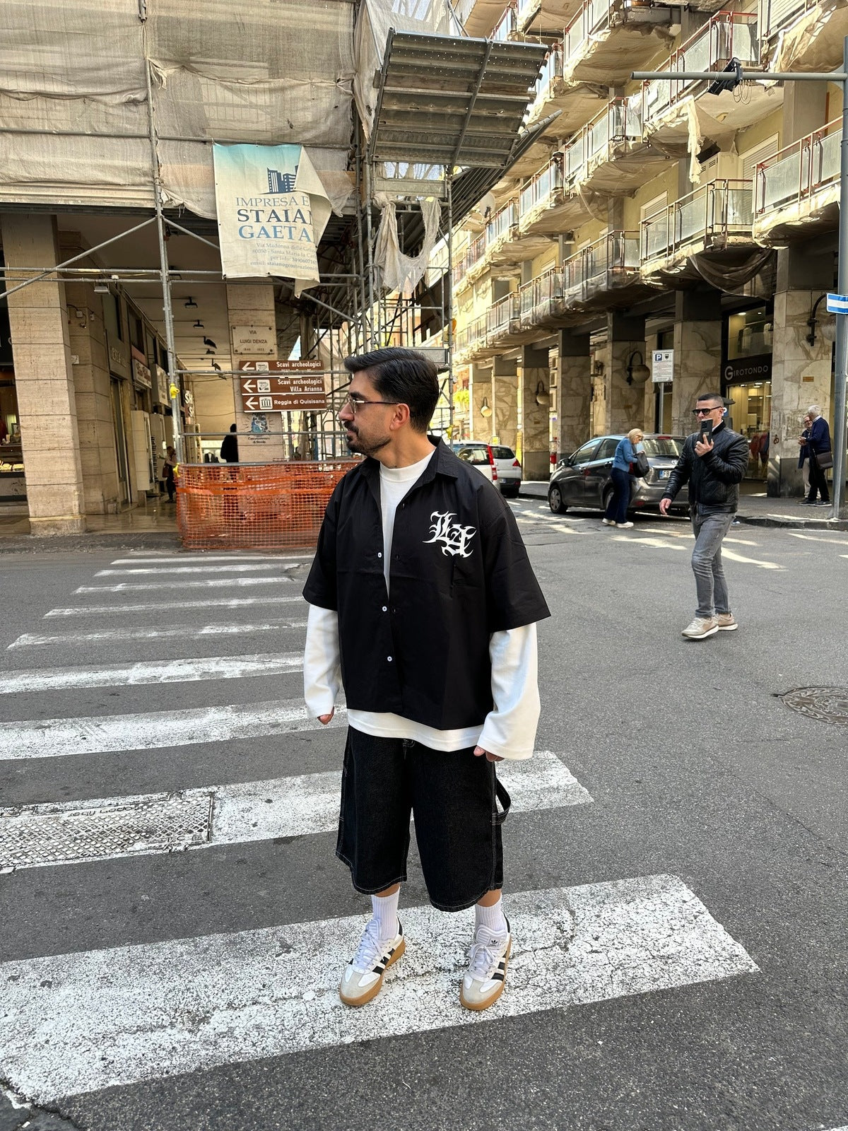 Denim jorts lavaggio zero black