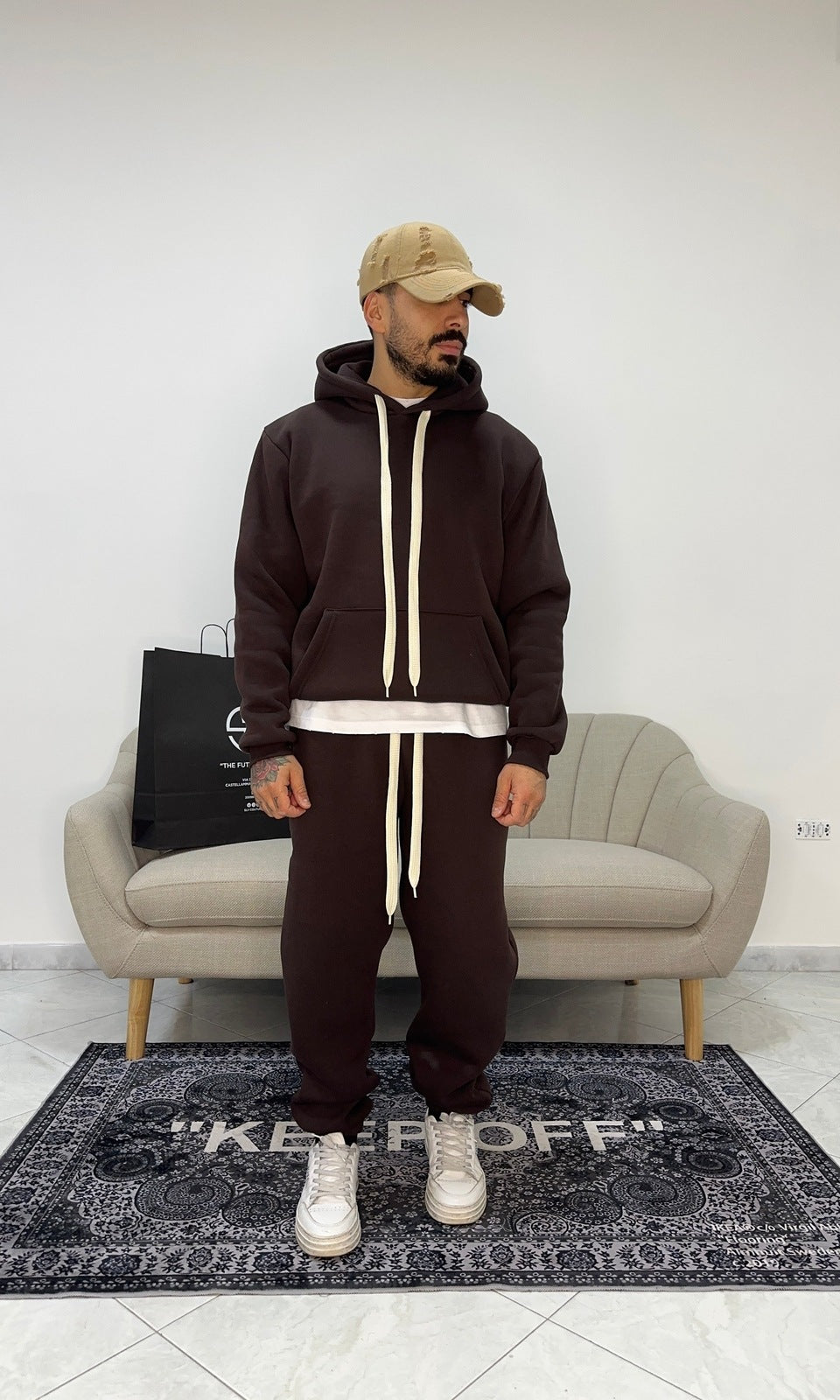Tracksuit basic brown