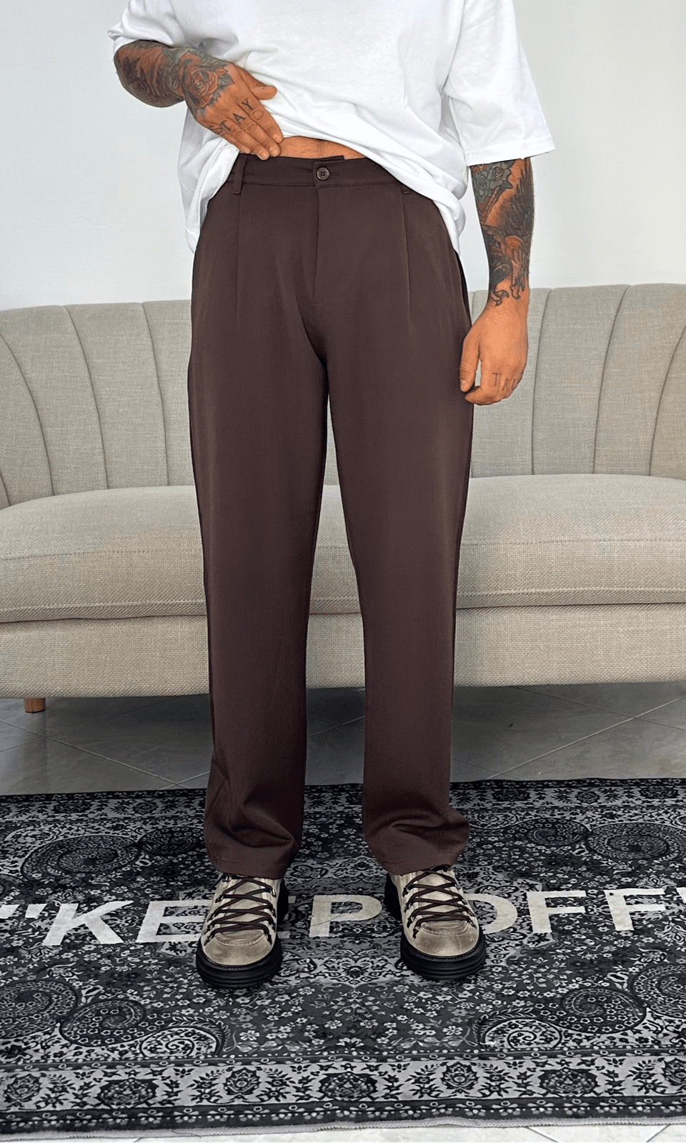 Panta classic ampio brown