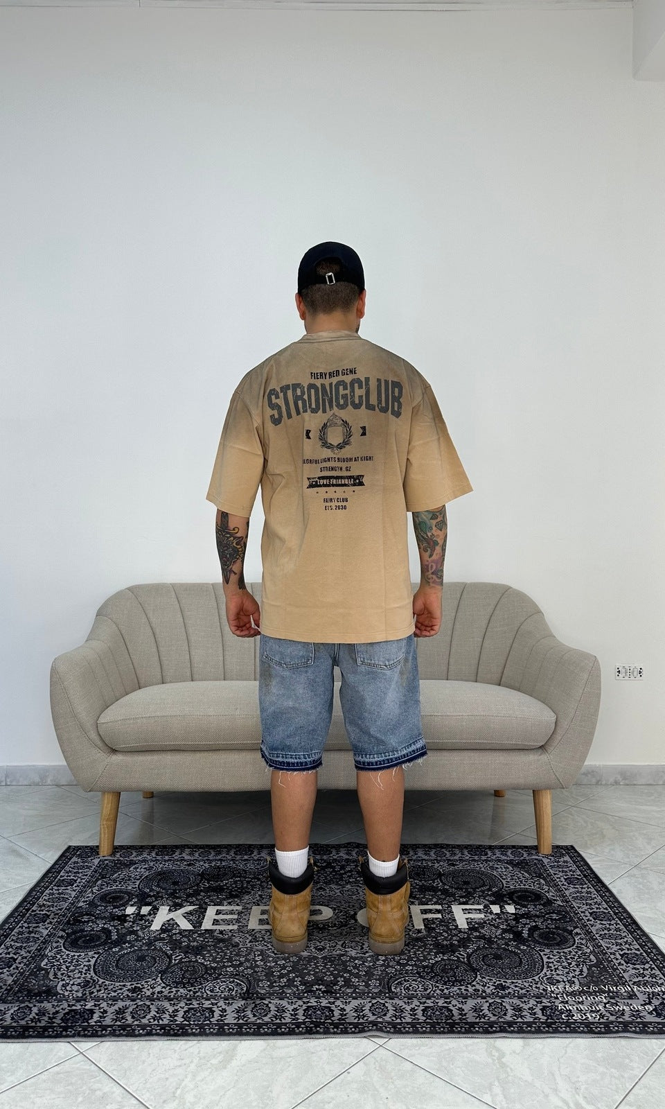 T-shirt strong beige