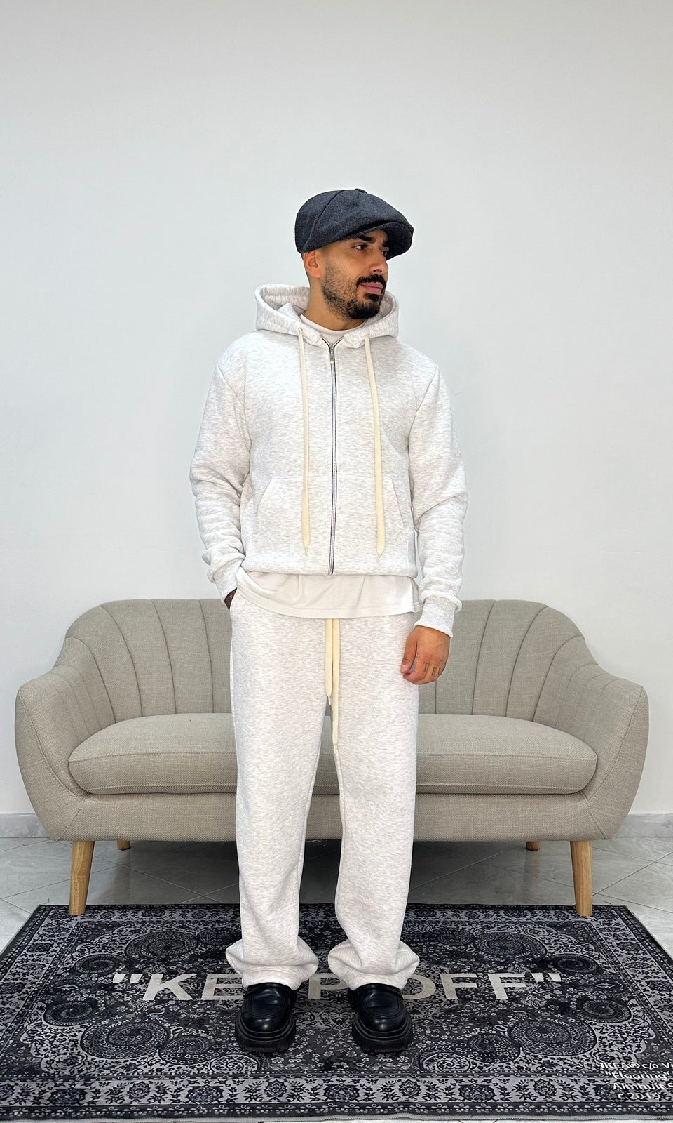 Tracksuit boxy zip grigio nike