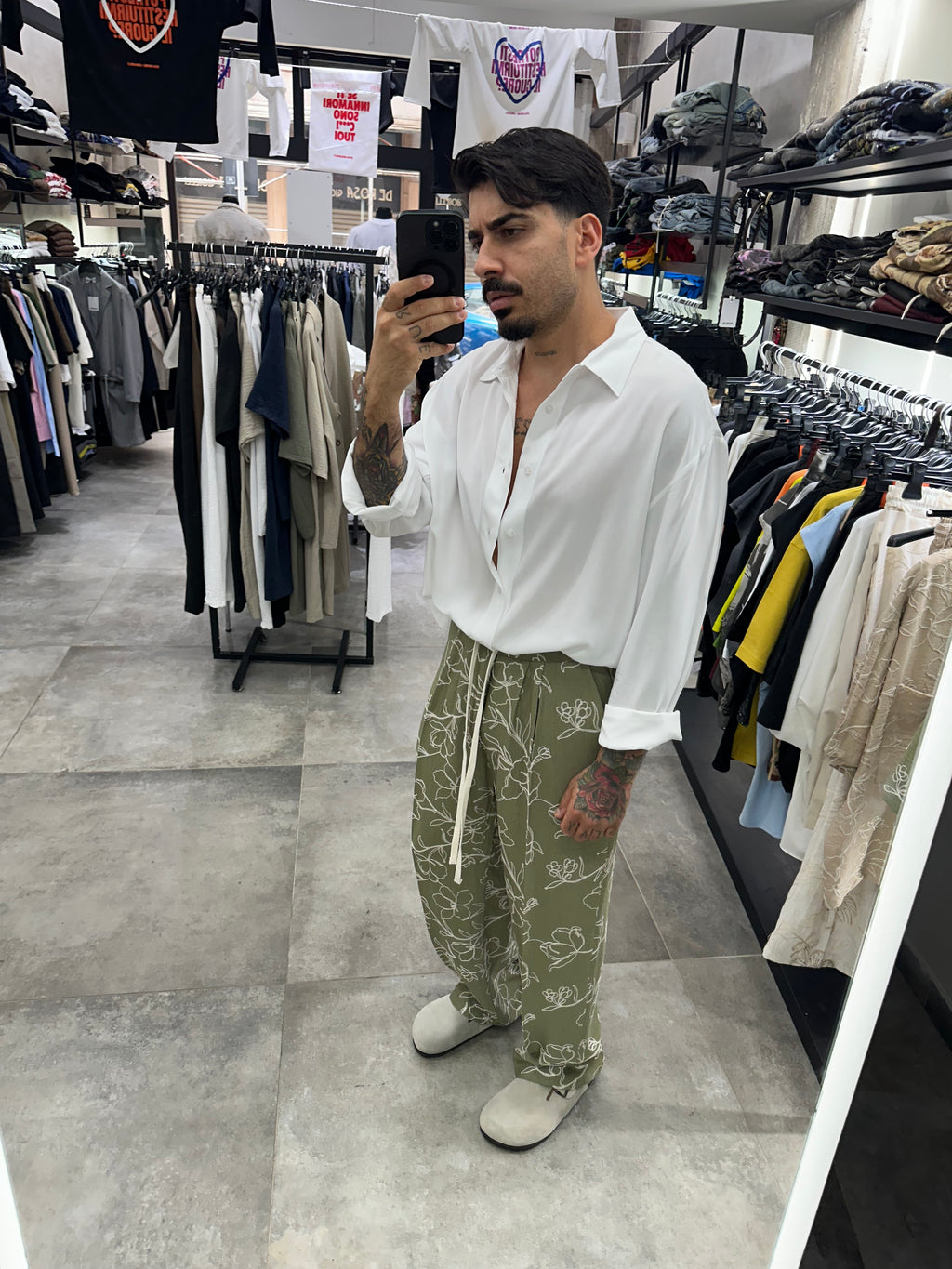 Pantaloni Mykonos green All or Nothing