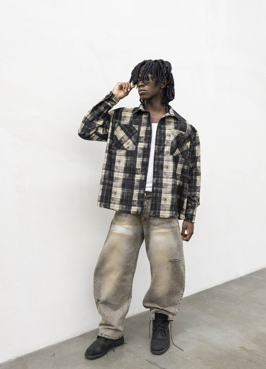 Camicia quadri used black present day