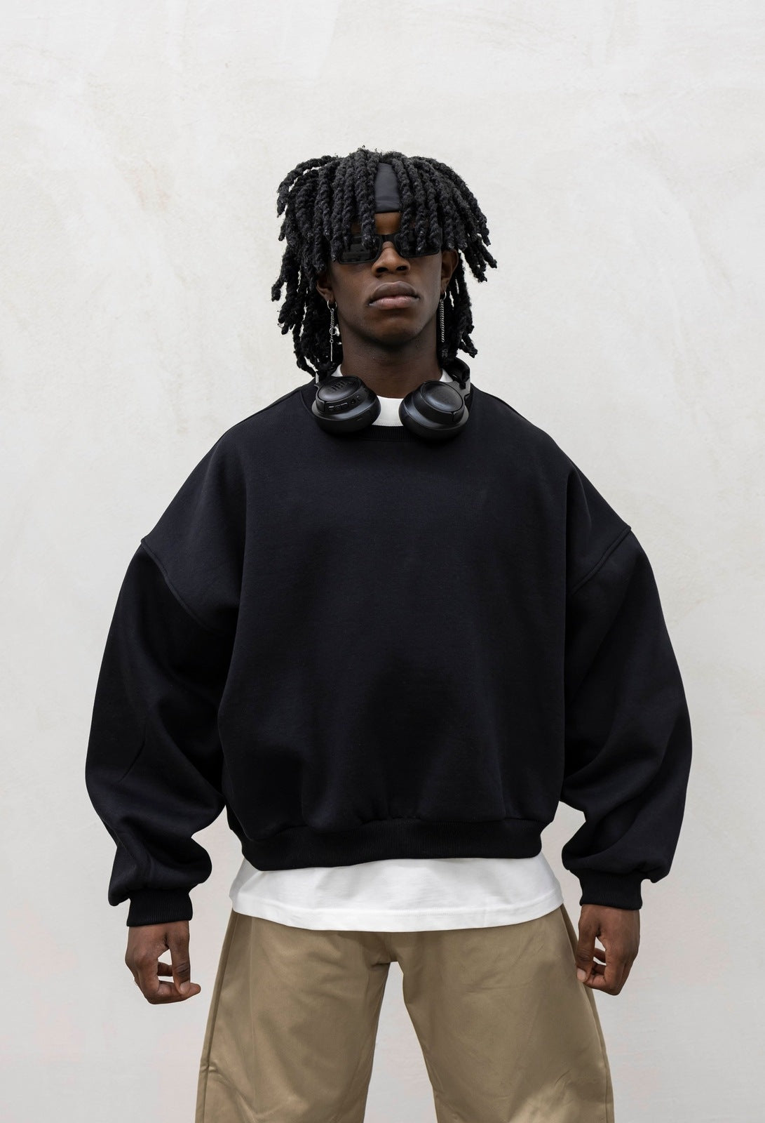 Hoodie japan girocollo black present day