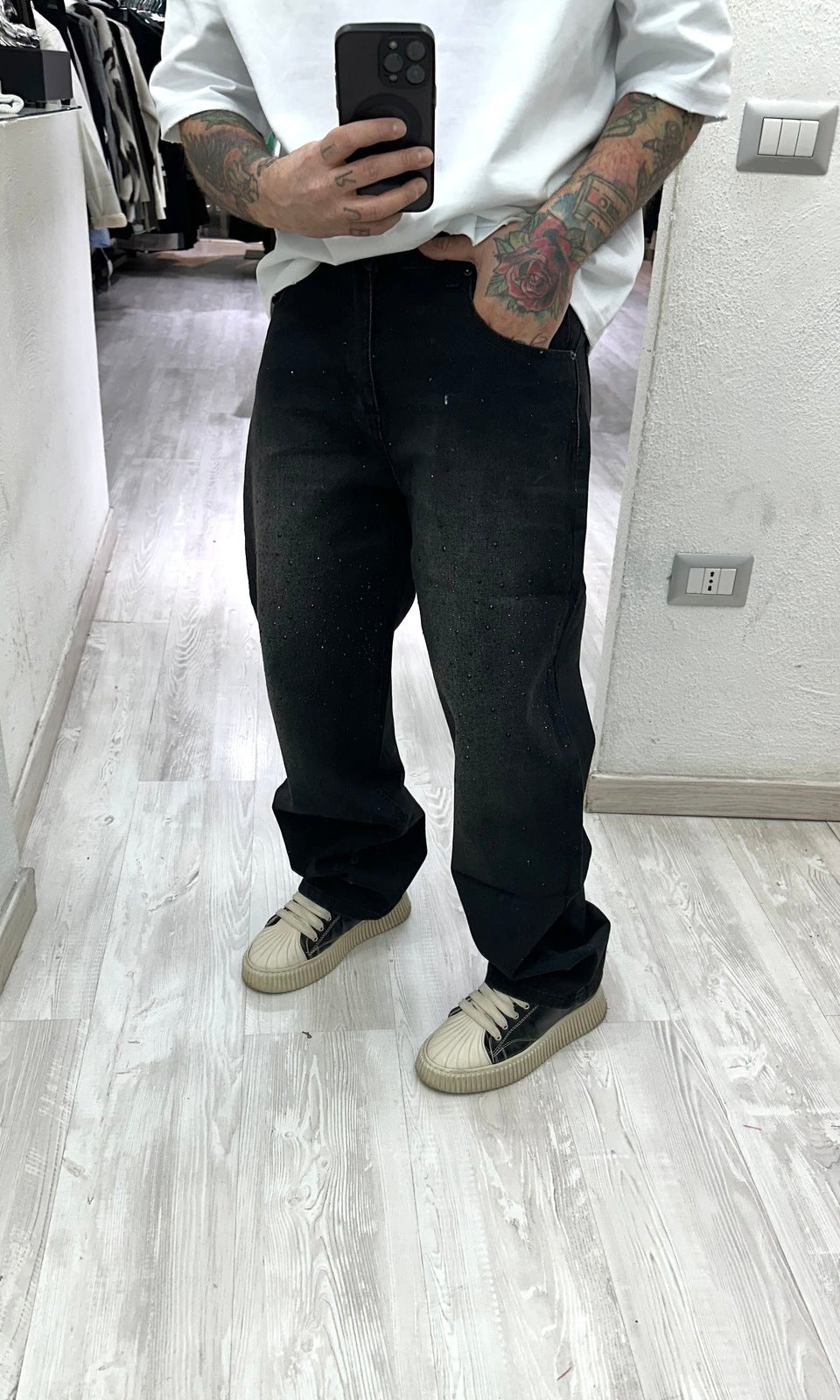 Denim Baggy Diamond Black