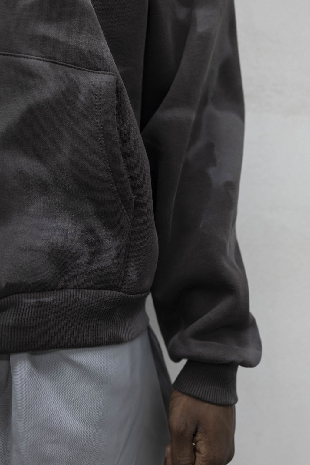 Felpa boxy abstract brown