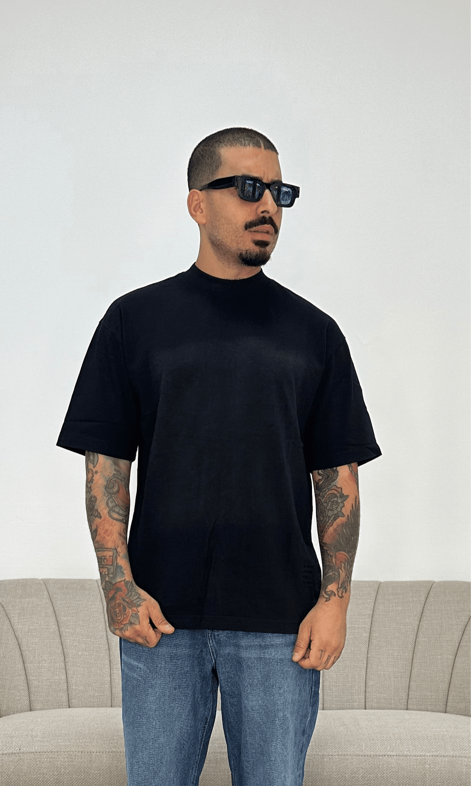 T shirt asense wash black