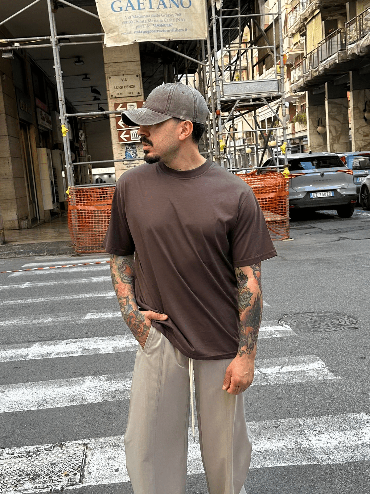 T-shirt filo di scozia moro tokyo