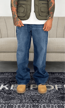 Denim baggy blu