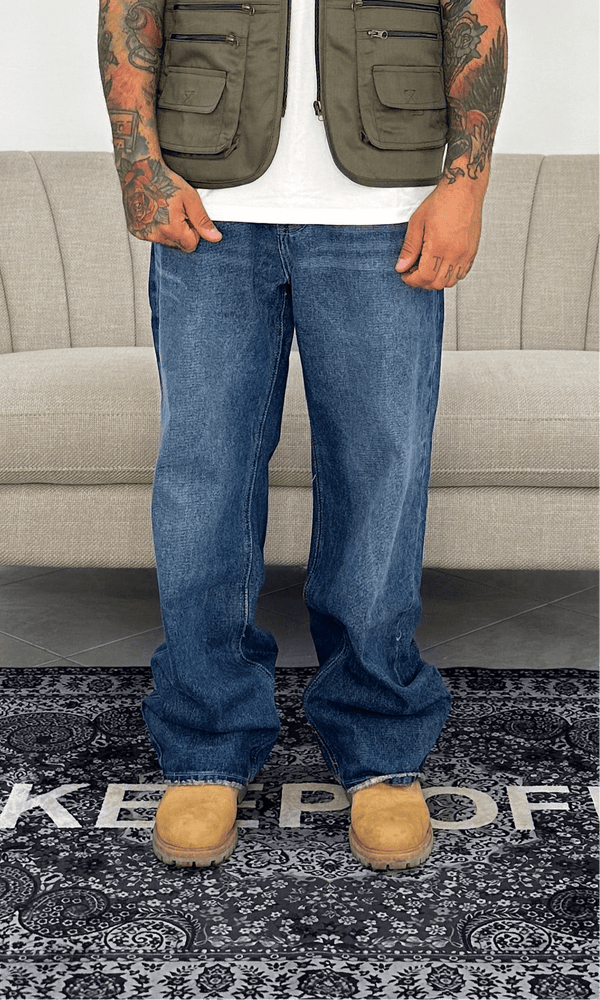 Denim baggy blu