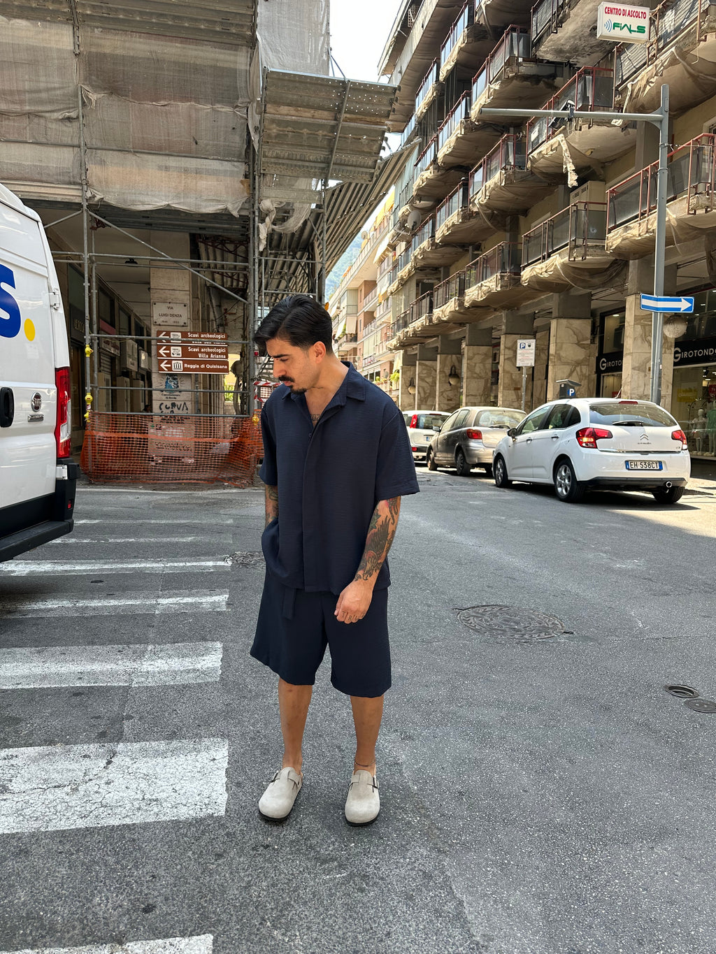 Coord Lino Panarea blue Tokyo