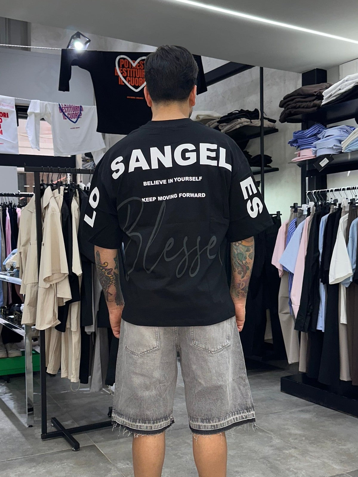 T-shirt blessed black