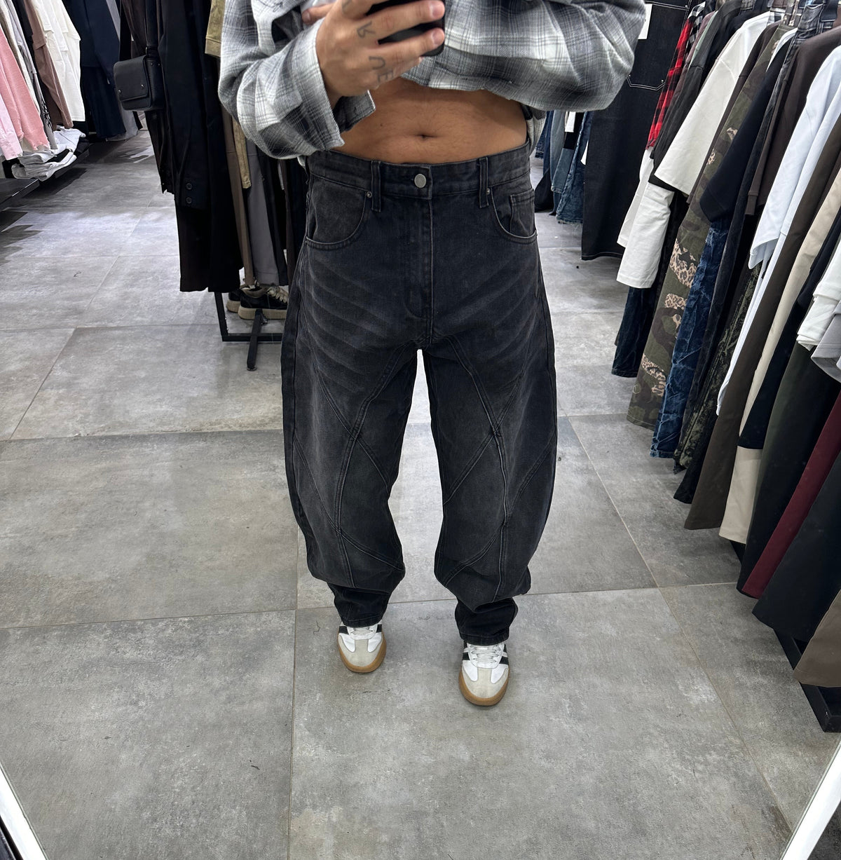 Denim baloon insert black