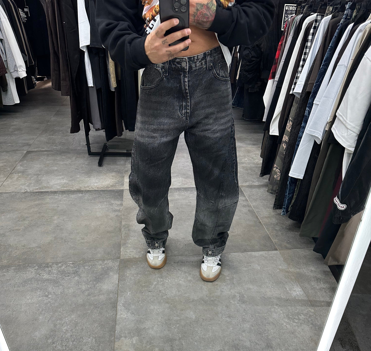 Denim baloon gray dirty