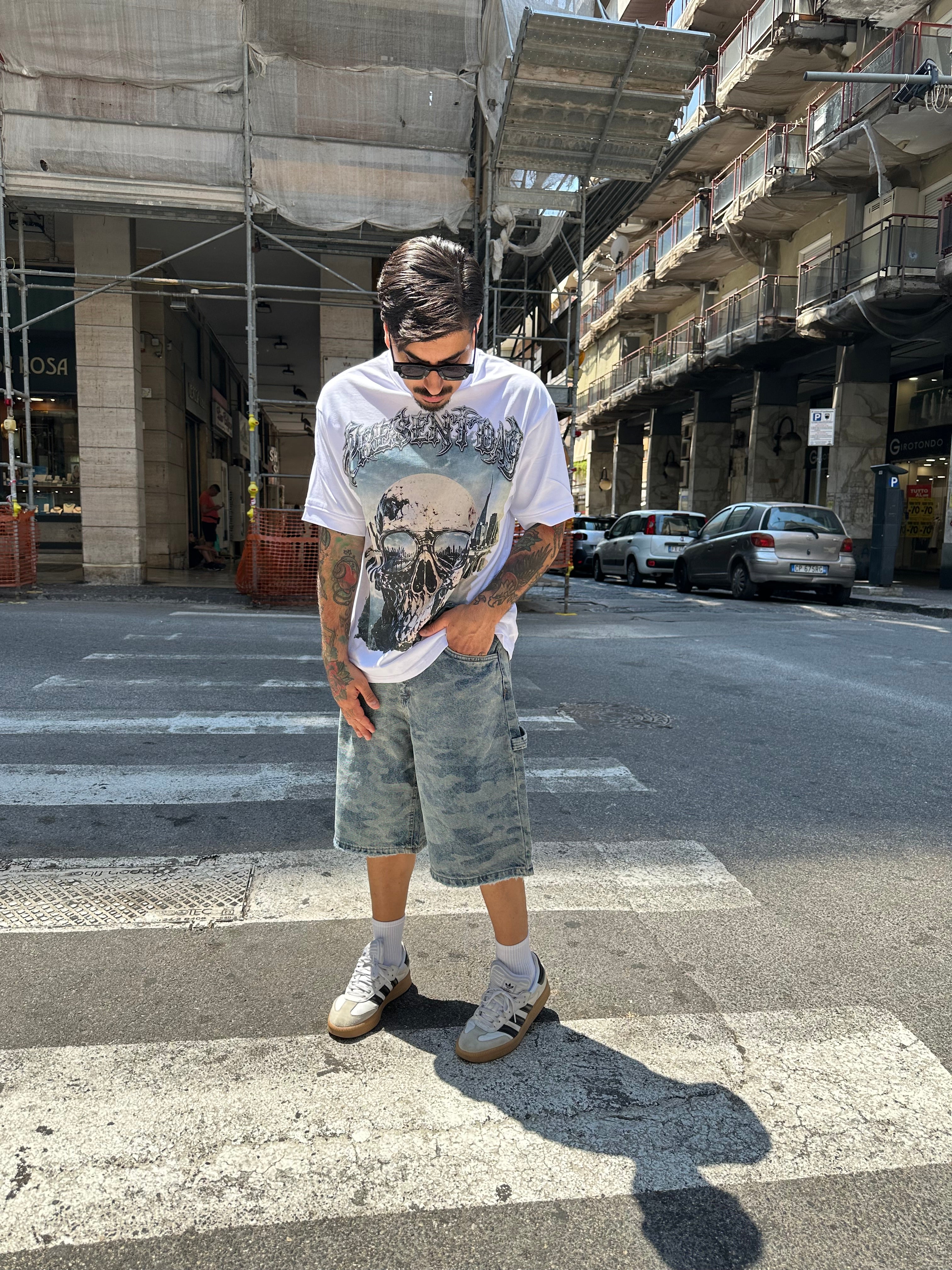 Denim Short camou blue present day