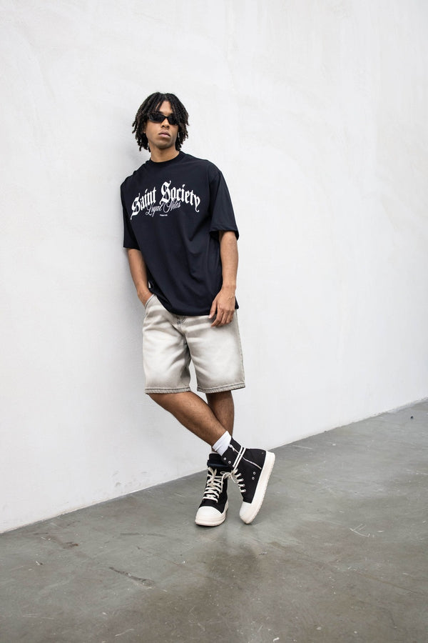 T-shirt saint society tokyo black