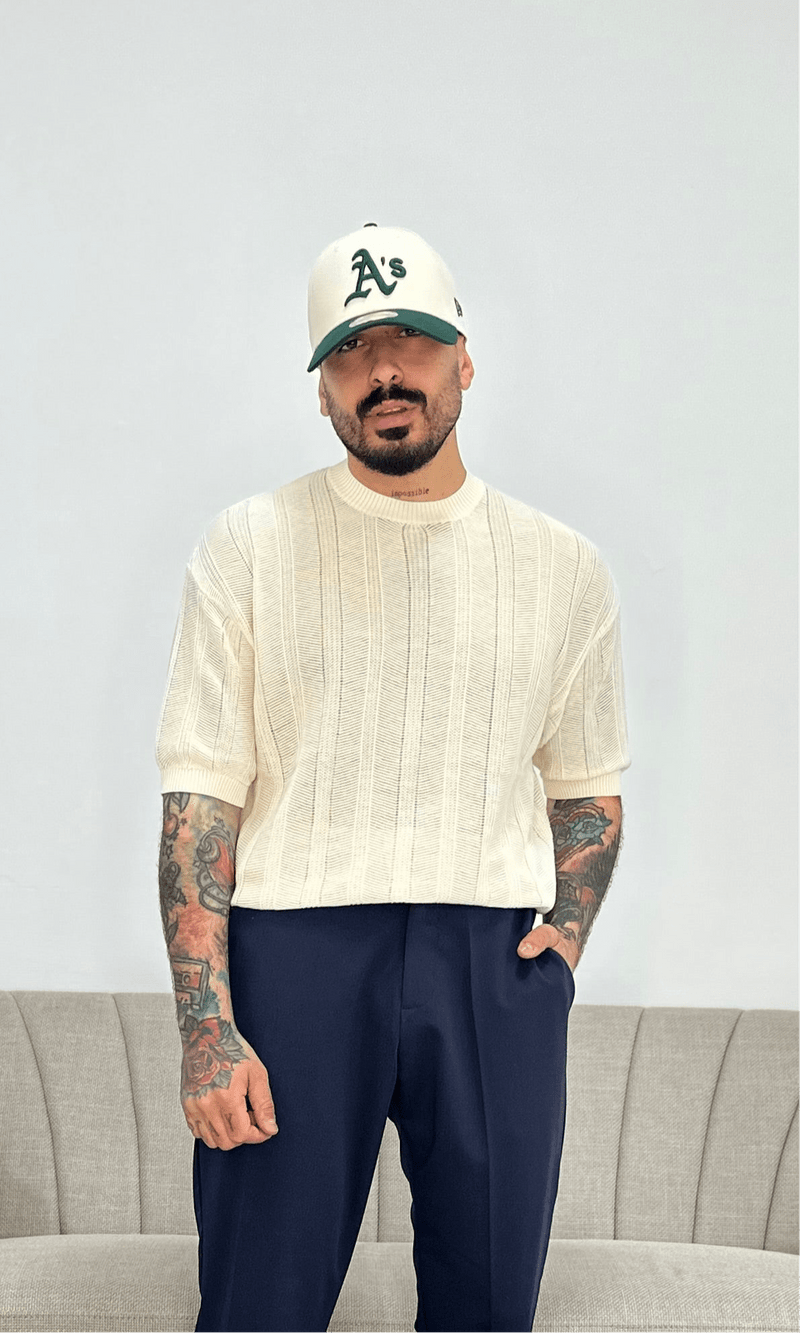 Girocollo crochet panna